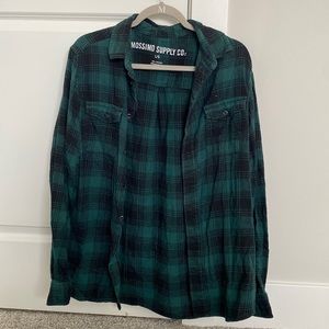 Black/Green Flannel